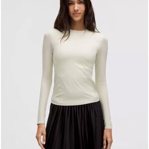 lululemon athletica Cream Long Sleeve Top